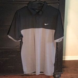 Nike Dri-Fit Golf Collard Shirt Black/Grey